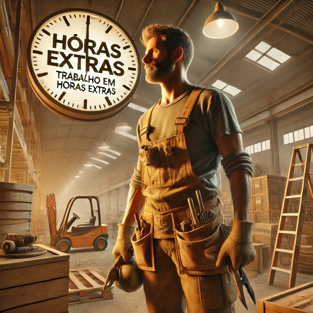 Trabalhador Braçal e Horas Extras Trabalhador braçal realizando horas extras